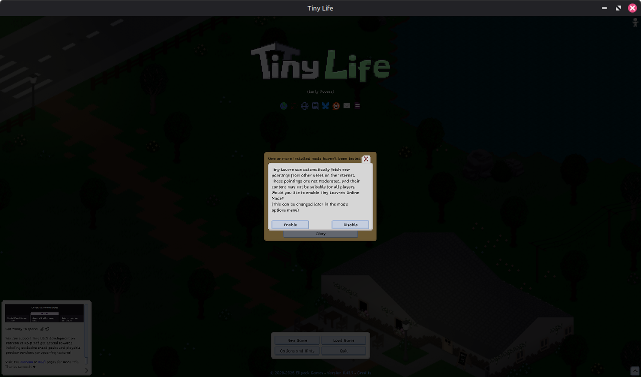 Tiny Louvre Confirm Window
